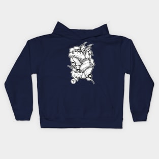 Ferret Fairies - White Outlined Version Kids Hoodie